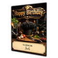 Birthday Card Men Personalised Husband Dad Grandad Son Chef A5 Size