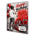 12th Birthday Card for Boys Personalised, Son, Grandson, Nephew,  A5 Size