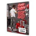 15th Birthday Card for Boys Personalised, Son, Grandson, Nephew,  A5 Size