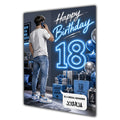 18th Birthday Card for Boys Personalised, Son, Grandson, Nephew,  A5 Size