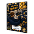 8th Birthday Card for Boys Personalised, Son, Grandson, Nephew,  A5 Size