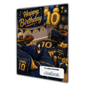 10th Birthday Card for Boys Personalised, Son, Grandson, Nephew,  A5 Size