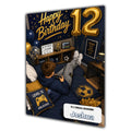 12th Birthday Card for Boys Personalised, Son, Grandson, Nephew,  A5 Size