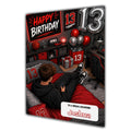 13th Birthday Card for Boys Personalised, Son, Grandson, Nephew,  A5 Size