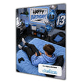 13th Birthday Card for Boys Personalised, Son, Grandson, Nephew,  A5 Size