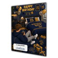 15th Birthday Card for Boys Personalised, Son, Grandson, Nephew,  A5 Size