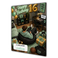 16th Birthday Card for Boys Personalised, Son, Grandson, Nephew,  A5 Size