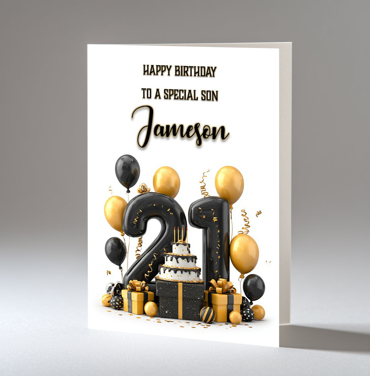 Personalised Birthday Card for Him Men Boys Large A5 Size ANY AGE Relaton