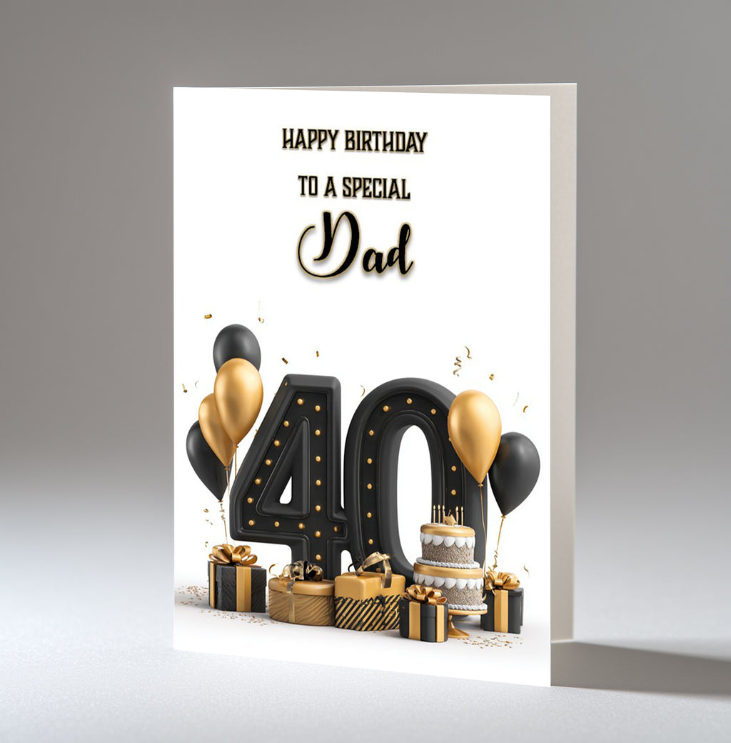 Personalised Birthday Card for Him Men Boys Large A5 Size ANY AGE Relaton