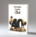 Personalised Birthday Card for Him Men Boys Large A5 Size ANY AGE Relaton