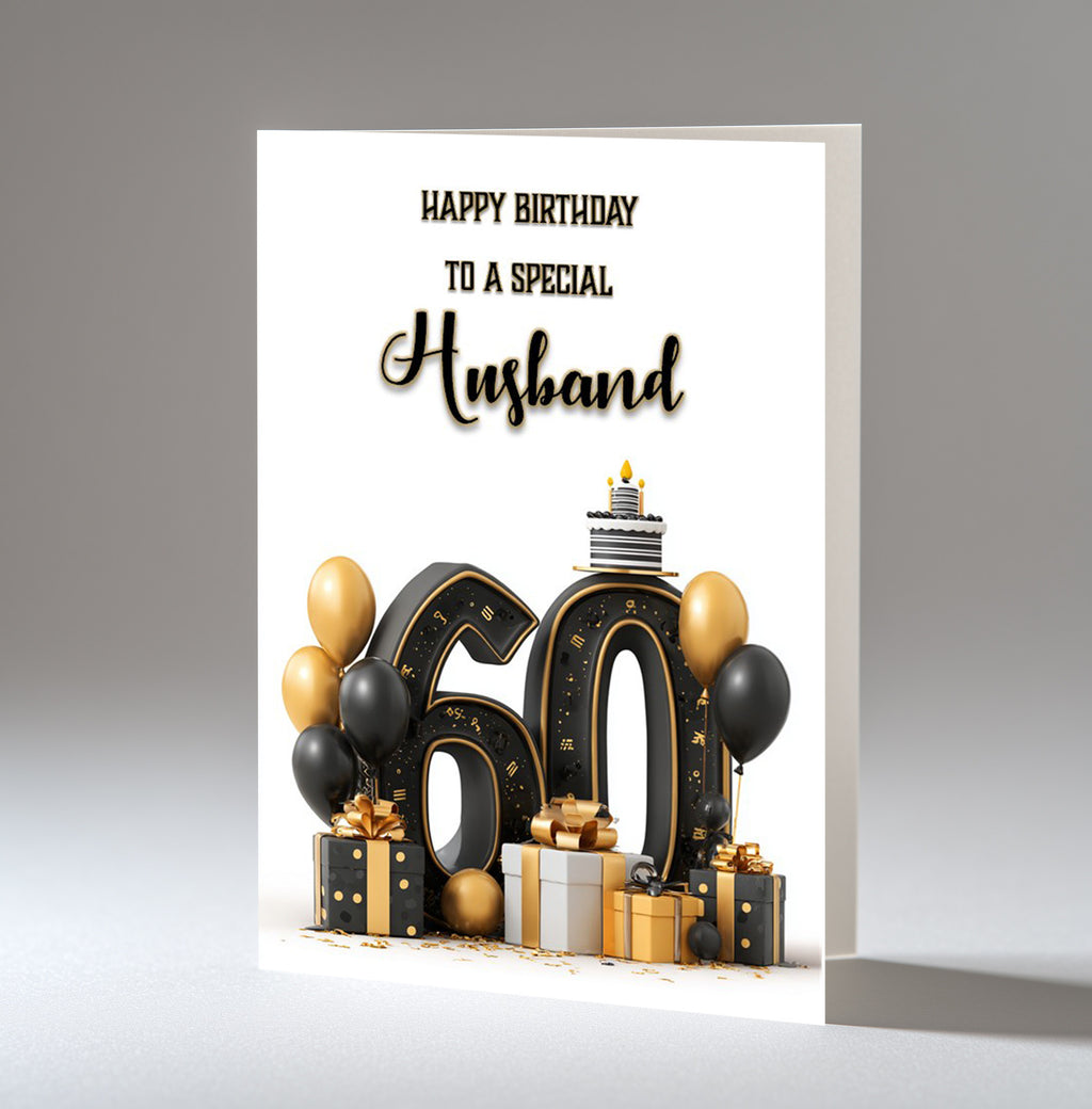 Personalised Birthday Card for Him Men Boys Large A5 Size ANY AGE Relaton