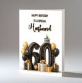 Personalised Birthday Card for Him Men Boys Large A5 Size ANY AGE Relaton
