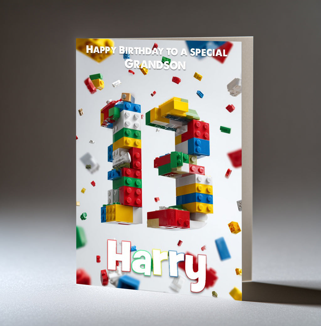 Personalised Birthday Card for Him Men Boys Large A5 Size ANY AGE Relation