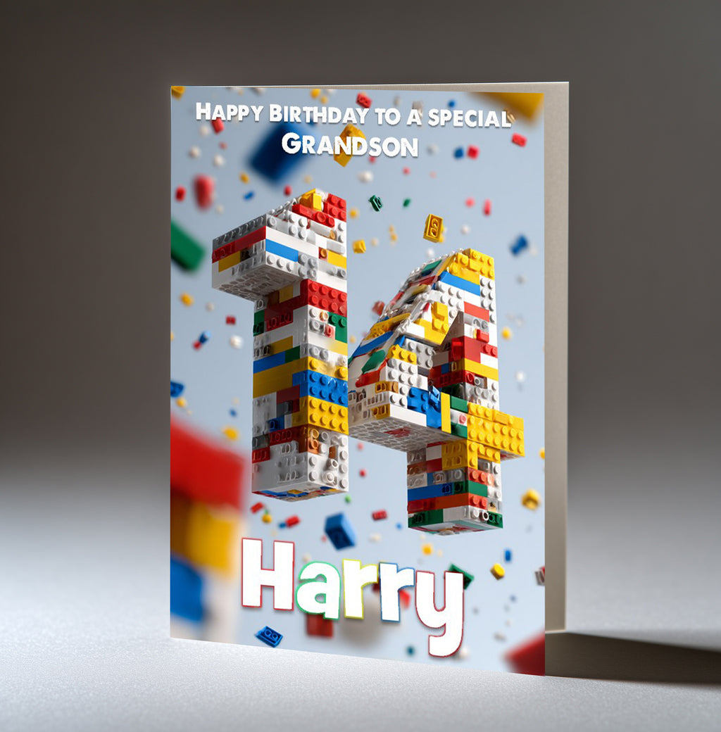 Personalised Birthday Card for Him Men Boys Large A5 Size ANY AGE Relation