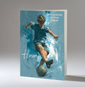 Personalised 12th Birthday Card - Boy Playing Football