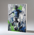 Personalised 8th Birthday Card - Boy Playing Football