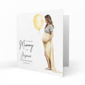 Personalised Baby Shower Card - Mum to Be with a Yellow Balloon