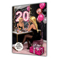 20th Birthday Card Girl, Granddaughter, Daughter, Niece, Large A5 Size