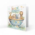 Personalised Christening Card - Noah's Ark Animals