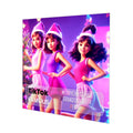 Personalised Christmas Card - Dancing Girls in Santa Hats