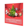 Personalised Christmas Card - Santa and Friends by a Tree