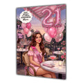 21st Birthday Card Girl, Granddaughter, Daughter, Niece, Large A5 Size