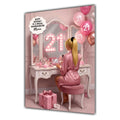 21st Birthday Card Girl, Granddaughter, Daughter, Niece, Large A5 Size