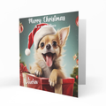 Personalised Christmas Card, Any Name, Any Relation, Granddaughter, Grandson, Daughter, Mum, Sister, Niece, Dog, Pet, Chocolate Labrador