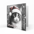 Personalised Christmas Card, Any Name, Any Relation, Granddaughter, Grandson, Daughter, Mum, Sister, Niece, Friend, Cat, Pet,