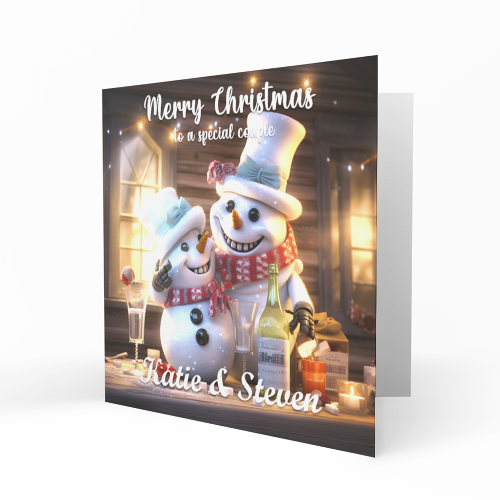 Personalised Christmas Card, Any Name, Any Relation, Special Couple, Friends, Neighbours, In-Laws, Teacher,