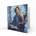 Personalised Christmas Card - Man in a Wheelchair in Winter