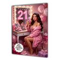 21st Birthday Card Girl, Granddaughter, Daughter, Niece, Large A5 Size