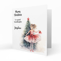 Personalised Christmas Card, Any Name, Any Relation, Ballerina, Ballet, Granddaughter, Daughter, Sister, Niece, Friend, Bestie, Cute