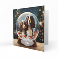 Personalised Christmas Card, Any Name, Any Relation, Dog, Springer Spaniel, Granddaughter, Daughter, Sister, Niece, Mum, Grandma, Nanna, Friend, Bestie, Teenager,