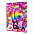 16th Birthday Card Girl Granddaughter Daughter Niece Large A5 Size Make Up