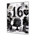 16th Birthday Card Girl Granddaughter Daughter Niece Large A5 Size Goth