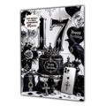 17th Birthday Card Girl Granddaughter Daughter Niece Large A5 Size Goth