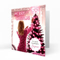 Christmas Card for girls Personalised Daughter Granddaughter Sister Niece Friend MERRY CHRISTMAS LIGHTS, Any Name, Any Relation C369