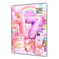 17th Birthday Card Girl Granddaughter Daughter Niece Large A5 Size Make Up