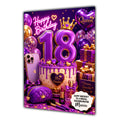 18th Birthday Card Girl Granddaughter Daughter Niece Large A5 Size Perfume