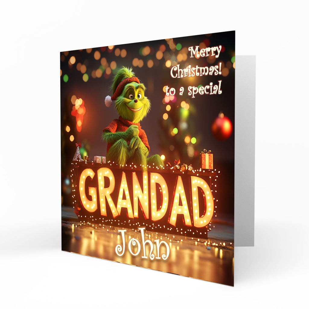 Personalised Christmas Card For Grandad C470