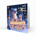 Personalised Christmas Card For Granddaughter C472