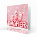 Personalised Christmas Card For Daughter C477
