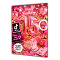 15th Birthday Card Girl Granddaughter Daughter Niece Large A5 Size Mobile