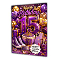 15th Birthday Card For Girls, Daughter, Granddaughter, Niece, Trainers Shoes Girl, Teenager,