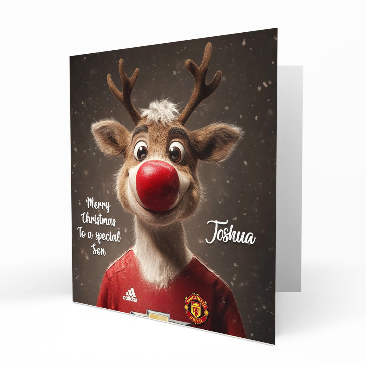 Personalised Christmas Card, Football, Grandson, Son, Brother, Nephew, Friend