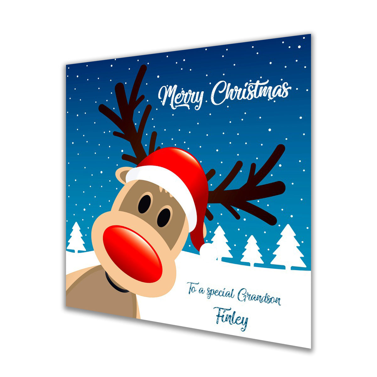 Personalised Christmas Card Boys Girls Grandson Granddaughter Son Daughter