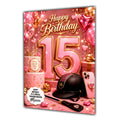 15th Birthday Card Girl Granddaughter Daughter Niece Large A5 Size Horse
