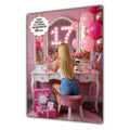 17th Birthday Card Girl, Granddaughter, Daughter, Niece, Large A5 Size