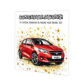Personalised Driving Test Congratulations Card - Corsa Red Car